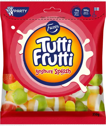 Tutti frutti Yoghurt Splash 350 g=20 - Godis - 6411401037870 - 1