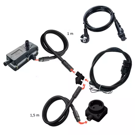 Motorwerk Qtherm 1000 W motorvärmare med förgreningssats - Bilvärme - 6438014379081 - 1