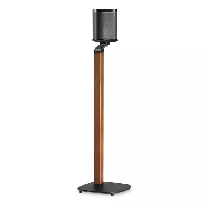 Högtalar Fäste | Kompatibel med: Sonos® One SL / Sonos® One / Sonos® PLAY:1 | Ställ | 10 kg | Fast | Metall / Trä | Brun / Svart - Högtalarstativ - 5412810447596 - 1