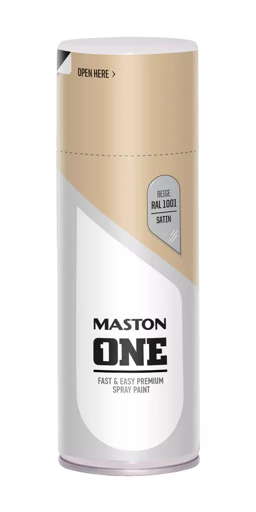 Spraymaali ONE - Satiini Beige RAL1001 - Sprayfärger - 6412490022976 - 1